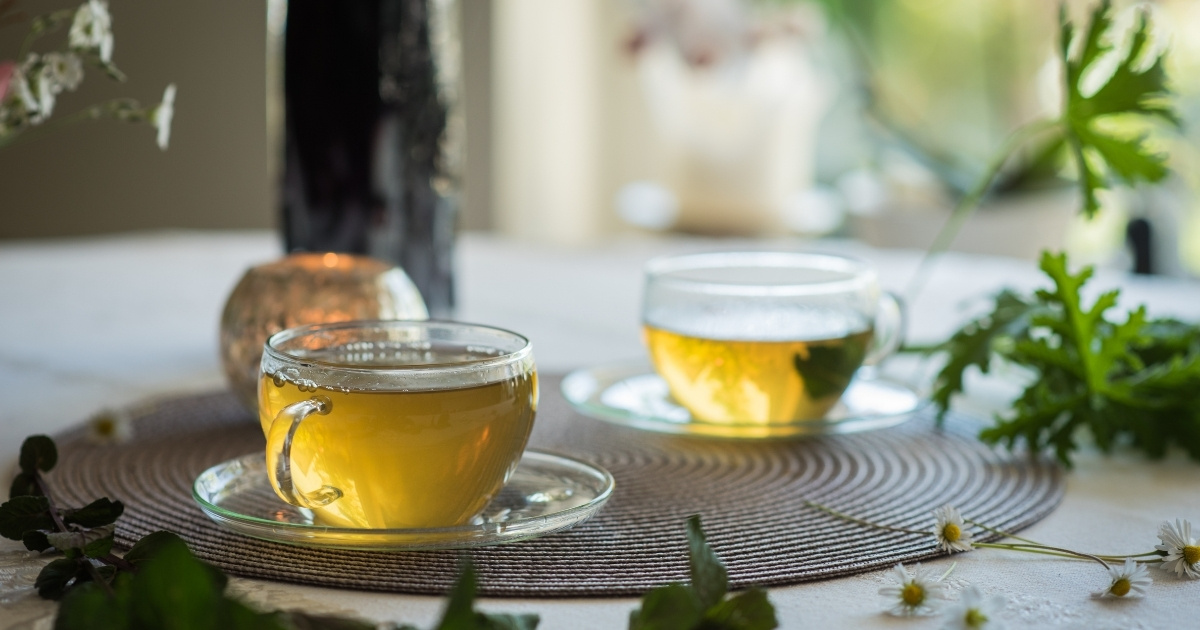 セッションルームでお茶を用意した様子
