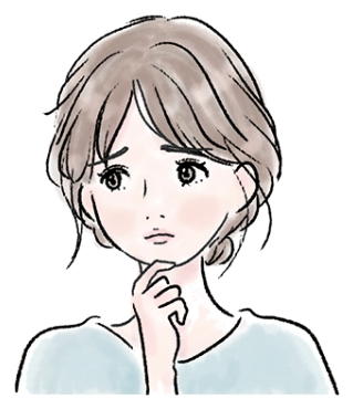 悩みを抱えて考えごとをする女性